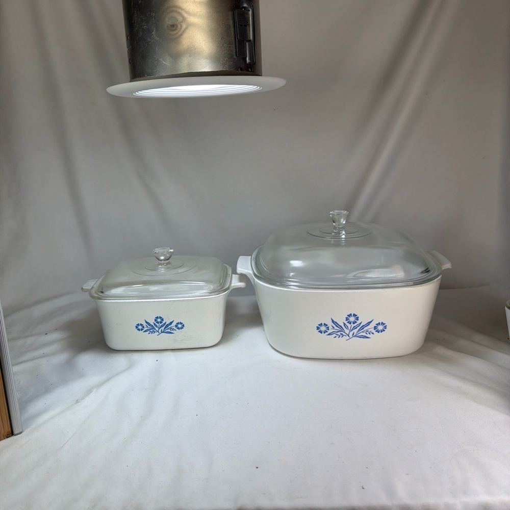 Corningware White and Blue Floral Dish Set - Picture 3 of 10